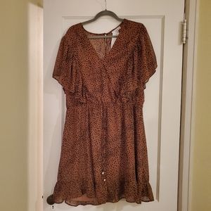Leopard print dress